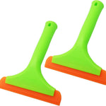 2 pieces - 6 inch car windshield wiper - Windshield wiper - small windshield and tile wiper for glass doors - green handle - 15*19 cm