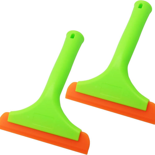 Silicone Windscreen Squeegee Blade — 2-Pack, 6-Inch Green Handle