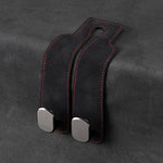 pieces - 17*4.5*8.5 cm - car headrest hooks - multifunctional leather car seat organizer - hook for the car backrest - car interior accessories - for bags, wallets, umbrellas - black