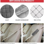 Seat Belt Covers - 4 Pieces - Seat Belt Cushion - Seat Belt Protector - Seat Belt Cover - Shoulder Covers - Car Seat Belt Cover - Shoulder Cover - Car Seat Belt Protector - Universal - Black + Gray - 27cm