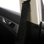 Seat Belt Covers - 4 Pieces - Seat Belt Cushion - Seat Belt Protector - Seat Belt Cover - Shoulder Covers - Car Seat Belt Cover - Shoulder Cover - Car Seat Belt Protector - Universal - Black + Gray - 27cm