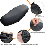 Seat cover for electric vehicles and motorcycles - Waterproof - Scratch-resistant - PU - 60*80 cm - Black
