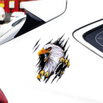 Car sticker - Eagle sticker - 2 pieces - 18*24 cm - Sports car stickers - UV and waterproof - adhesive stickers - Sports car stickers - Laptop stickers - animal sticker - for body hood home decoration creative car sticker - One left and one right