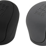 Car Silicone Gear Shift Knob Covers Black Grey 2 Pack 6-Speed Compatible with Various Models