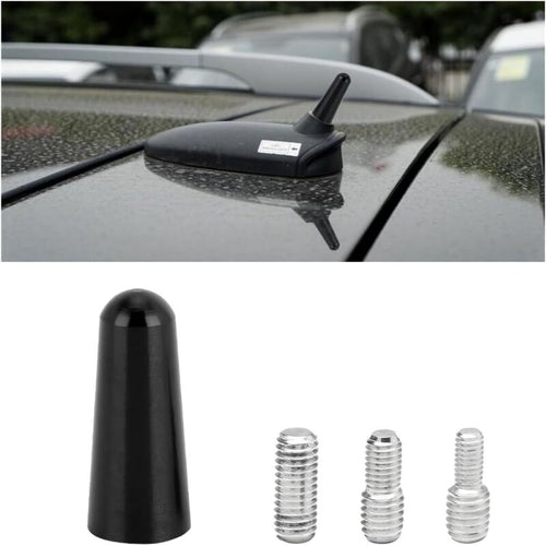 Short Car Antenna 3 cm — Aluminium & Carbon Fibre, Universal Fit