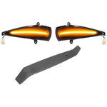 2x Dynamic LED Turn Signal Lights Yellow Mirror Mounted For Civic 8th (2005-2011) by DEBUNS