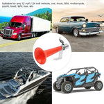 180dB Universal Truck Horn with Turkish Horn Sound 12V 24V Compatible with SUVs Motorcycles Caravans Red