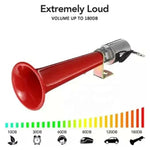 180dB Universal Truck Horn with Turkish Horn Sound 12V 24V Compatible with SUVs Motorcycles Caravans Red