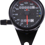 Motorcycle Odometer Speedometer Gauge Signal Dual Digital Display KM/H Universal 1pc(Black)