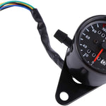 Motorcycle Odometer Speedometer Gauge Signal Dual Digital Display KM/H Universal 1pc(Black)