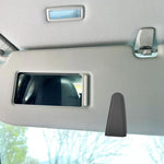 Car sun visor glasses holder - magnetic leather sunglasses holder - car sun visor accessories - bill holder (black)