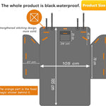 Dog Blanket Car Back Seat - Dog Trunk Liner - Non-Slip & Waterproof Backseat Cover for Pets - Durable Washable Trunk Liner for Travel - Suitable for Small and Medium Cars and Trucks - Black