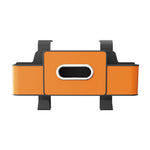 Tyidzon Backseat Cup Holder for Car Extra Multifunctional Drink Cup Holder Organizers with Tissue Storage Box for Car Travel Accessories Orange