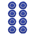 JWDX Cleaning Brush Clearance, 8Pack Car Polisher Pad Bonnet (5 to 6 Inches) Soft Microfiber Polishing Bonnet Buffing Pad Cover Blue