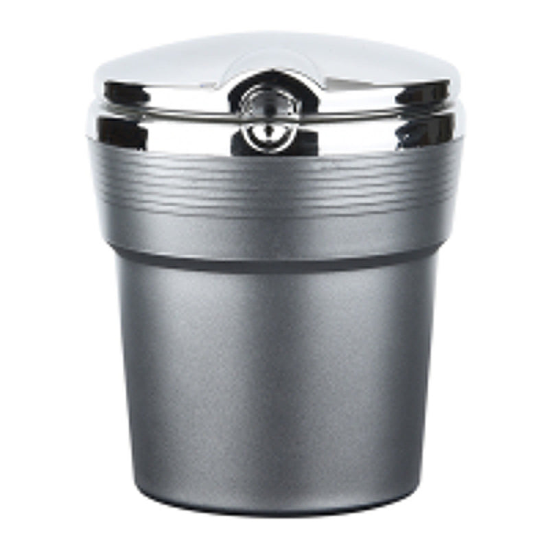 JWDX Storage Containers Clearance, Car Ashtray Cup Holder Led Portable Car Truck with Lid Suitable for Home Car Ashtray Silver