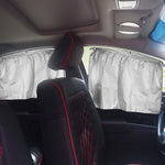 SWETRACE Car Window Shades Baby Car Window Sunshade Suction Cup Design 4Pcs Black Silver
