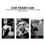 SWETRACE 1Set Trash Holder for Car Rectangular Black Plastic with for Drivers