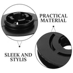 SWETRACE 4Pcs Car Accessories Floor Mat Clips Black Plastic Clips for Vehicle 1.57X1.57X0.28in