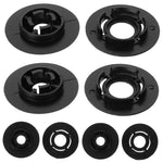 SWETRACE 4Pcs Car Accessories Floor Mat Clips Black Plastic Clips for Vehicle 1.57X1.57X0.28in