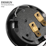 SWETRACE 1Pack Black Plastic Horn Button Cover for Car