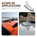 SWETRACE 1Pcs Car Antenna Top Cover White Plastic Car Roof Antenna for Car Owners Use