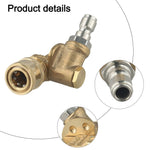 Pressure Washer Nozzle For 360 Degree Pivoting Coupler Cleaning Connector Smile Home