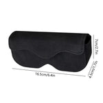 Sunglasses Holder for Car Sun Visor, Leather Auto Eyeglasses Storage Case with Hidden Closure, Protective Glasses Organizer Box, Vehicle Visor Accessories for Woman Man Black