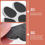 4pcs Decorative Car Sticker Metal Dog Paw Car Stickers Auto Footprint Decals Vehicle Decor