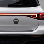 4pcs Decorative Car Sticker Metal Dog Paw Car Stickers Auto Footprint Decals Vehicle Decor