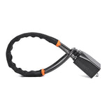 Car Steering Wheel Lock, Seat Belt Lock, Anti-Theft Device, Small and Light-Weight, Multi-Functional, Fit Most Vehicle, SUV, Golf Cart Security (Black)
