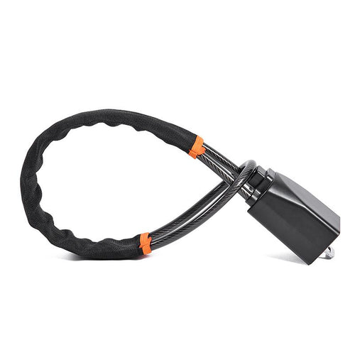 Steering Wheel & Seat Belt Anti-Theft Lock, Black, Universal Fit