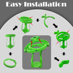 Gyroscope Cup Holder, 360 ° Rotatable No Spill Cup Holder, Gimbal Gyro Self Leveling Universal Drink Holder for Truck, Tractor, Bus Driver (Green)