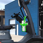 Gyroscope Cup Holder, 360 ° Rotatable No Spill Cup Holder, Gimbal Gyro Self Leveling Universal Drink Holder for Truck, Tractor, Bus Driver (Green)
