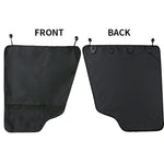 Dog Car Door Protector丨2 Pack Extra Big & Thick Anti Pet Scratching Waterproof Vehicle Door Covers Guard Truck Interior Panel Safe SUV Universal Black