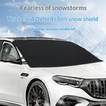 Windshield Cover for Ice and Snow - Universal Fit for Car, SUV, Truck, Heavy Duty 600D Oxford Fabric Frost Protector for Ice & Sleet, Includes Anti-Theft Straps, Medium (69"x42")