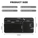 Car Sun Visor Organizer, Soft Leather Surface Eyeglasses Note Card Holder Car Storage Bag, Scratch-Resistant Waterproof Auto Sunshade Organizer Bag, Car Accessories (Black)