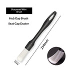 3Pcs Car Detailing Brush Kit Interior, Soft Boar Hair Detail Brush Set, Auto Detailing No Scratch Microfiber Wheel Cleaning Brush for Cleaning Dashboard, Air Vents,