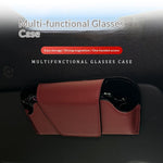 Magnetic car sun visor, sunglasses holder, car sun visor, sunglasses clip, General Motors interior accessories, storage box （red）