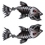 2pcs/set Fishing Boat Decals Sticker Car Decal Boat Decals for Kayak Fishing Car Reflective Decals Accessories 25*13cm