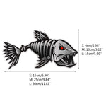 2pcs/set Fishing Boat Decals Sticker Car Decal Boat Decals for Kayak Fishing Car Reflective Decals Accessories 25*13cm