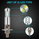 2x H1 LED Headlight Bulbs Conversion Kit High Beam Low Beam Fog Light 100W 6000K