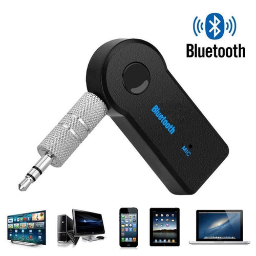 Bluetooth 4.1 AUX Music Receiver for Car Stereo — Black