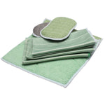 6 Pack Bamboo Microfiber Cloths Clean and Polish All Smooth and Fragile Surfaces Glass, Bodywork, Glass Ceramic, Glasses, Screen