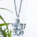 Crystal Glass Butterfly Car Key Charm Mirror Hanging Ornaments Gift (Butterfly-1)
