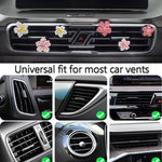 Cute Car Air Fresheners Vent Clips 6 PCS, Flower Air Vent Clips Pink Car Accessories Interior Aesthetic Women Automobile Air Conditioning Vents Decorations