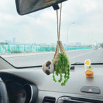 Crochet Sloth Car Rear View Mirror Holder, Cute Hanging Ornament, A Gift for Lovers Hanging, Lovely Bag Automotive Interior Decorations