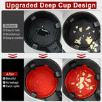Car Cup Holder Coaster, Silicone Cup Holder Insert, Universal Non-Slip Cup Holders, Car Accessories Interior for Women and Man 4 Pack Red