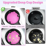 Car Cup Holder Coaster, Silicone Cup Holder Insert, Universal Non-Slip Cup Holders, Car Accessories Interior for Women and Man 4 Pack Pink