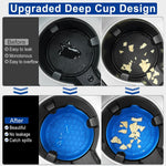 Car Cup Holder Coaster, Silicone Cup Holder Insert, Universal Non-Slip Cup Holders, Car Accessories Interior for Women and Man 4 Pack Blue