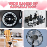4PCS Heart-Shaped Car Vent Clips with Rhinestone,Bling Air Vent Clips Car Decorations,Premium Shiny Car Clips for Vents Accessories Interior (Black)